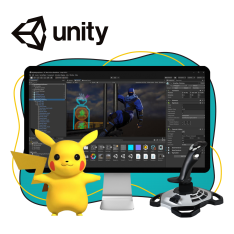 Мир игр на Unity 2D на популярном движке + AI-помощники - КИБЕРшкола программирования для детей, компьютерные курсы для школьников, начинающих и подростков - KIBERone г. Благовещенск